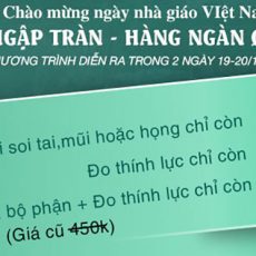 “Ưu đãi vàng” tri ân Ngày nhà giáo Việt Nam